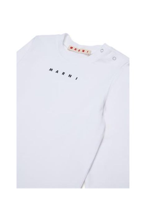 T-shirt con logo MARNI KIDS | M01529 M00RF0M100